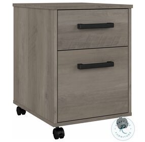 City Park Driftwood Gray 2 Drawer Mobile File Cabinet