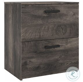 City Park Dark Gray Hickory 2 Drawer Lateral File Cabinet