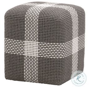 Cross Dove Flat Rope And White Speckle Stripe Accent Cube