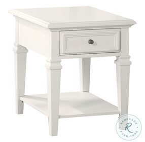 Charlestown White End Table