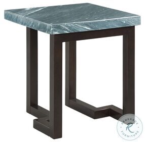 Cypher Gray Marble Square End Table