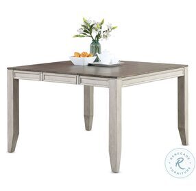 Abacus Smoky Alabaster And Putty Extendable Counter Height Dining Table