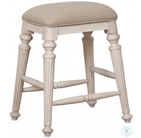 West Chester Weathered Oak Kitchen Island Backless Stool Set of 2