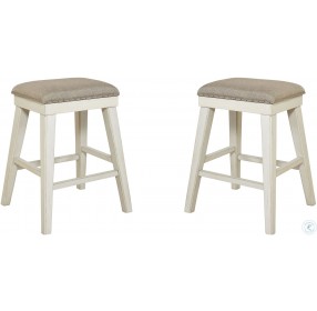 Mystic Cay Weathered Backless Stool Set of 2