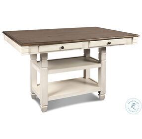 Prairie Point Cottage White Rectangular Counter Height Dining Table