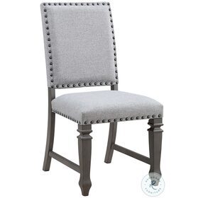 Camis Distressed Grey Pine Side Chair Set of 2