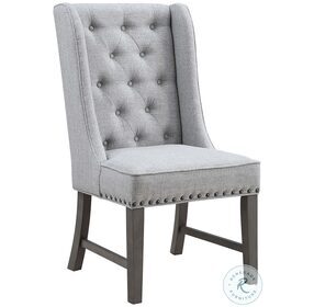 Camis Distressed Grey Pine Host Chair Set of 2