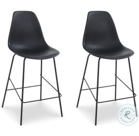 Forestead Black Counter Height Stool Set Of 2