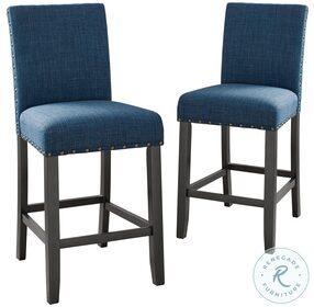 Crispin Blue Counter Height Chair Set Of 2