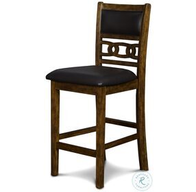 Gia Brown Counter Height Chair Set Of 2