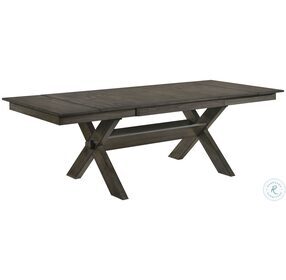 Gulliver Rustic Brown Extendable Rectangular Dining Table