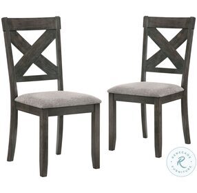 Gulliver Rustic Brown Side Chair Set Of 2