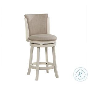 D01977 GC-W  Antique White 24" Contempo Swivel Counter Height Stool