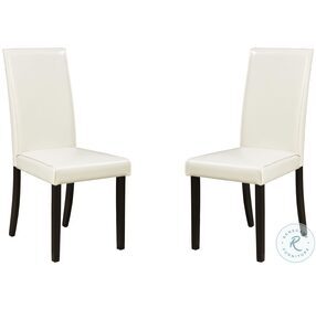 Kimonte Ivory Upholstered Dining Side Chair Set of 2