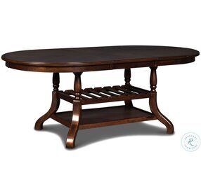 Bixby Espresso Oval Extendable Dining Table
