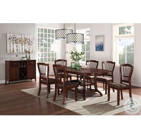 Bixby Espresso Oval Extendable Dining Room Set