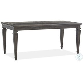 Calistoga Weathered Charcoal Rectangular Extendable Dining Table