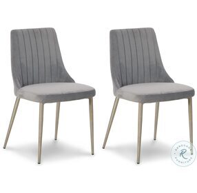 Barchoni Grey Dining Chair Set Of 2