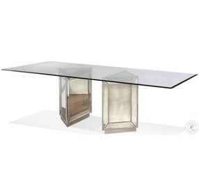 Murano Silver Leaf Dining Table