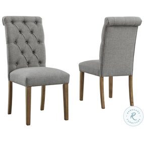 Harvina Gray Upholstered Side Chair Set of 2