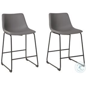 Centiar Gray Counter Height Stool Set Of 2