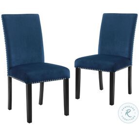 Celeste Blue Dining Side Chair Set Of 2