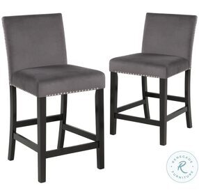 Celeste Gray Counter Height Chair Set Of 2