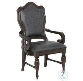 Winchester Distressed Rich Brown Acacia Arm Chair Set of 2