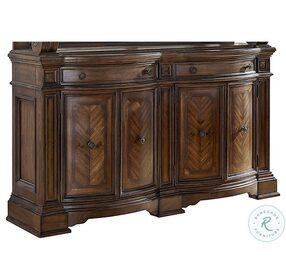 Winchester Distressed Rich Brown Acacia Server