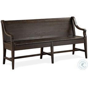 Westley Falls Graphite Bench With Back