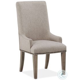 Tinley Park Dovetail Grey Upholstered Host Chair Set Of 2