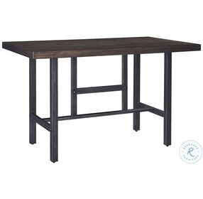 Kavara Medium Brown Rectangular Counter Dining Table