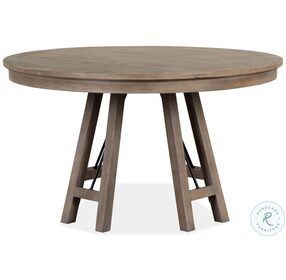 Paxton Place Dovetail Grey 52" Round Dining Table
