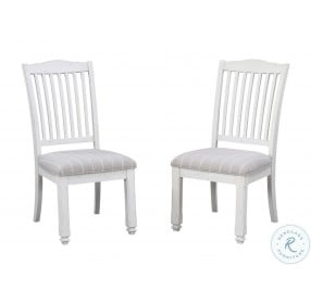 Davies Distressed White And French Gray Dining Chair Set Of 2