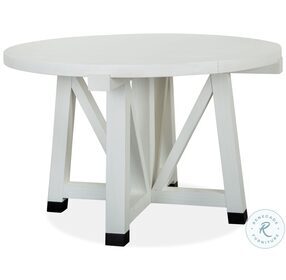 Harper Springs Silo White 48" Round Dining Table