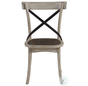 Winslet Gingerbread And White X Back Dining Chair Set Of 2