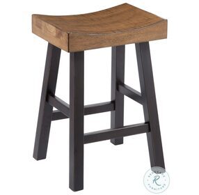 Glosco Two Tone Backless Counter Height Stool Set of 2