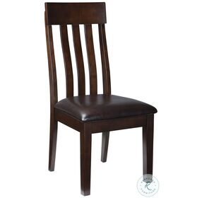 Haddigan Dark Brown Dining Upholstered Side Chair Set Of 2