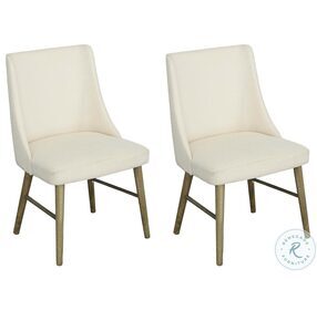 Noda Walnut Ale Upholstered Dining Chair Set of 2