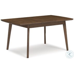 Lyncott Medium Brown Extendable Rectangular Dining Table