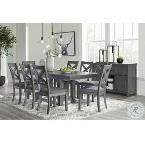 Myshanna Grey Extendable Dining Room Set