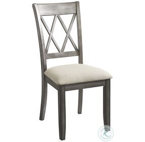 Curranberry Metallic Gray Dining Chair Set of 2