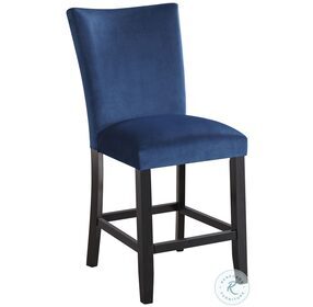 Vollardi Blue Upholstered Counter Height Stool Set Of 2