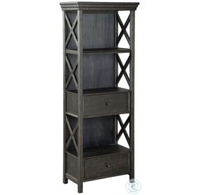 Tyler Creek Black And Gray Display Cabinet