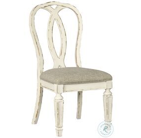 Realyn White Dining Upholstered Sidechair Set of 2