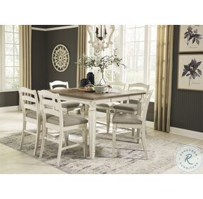 Realyn Two tone Extendable Counter Height Dining Room Set