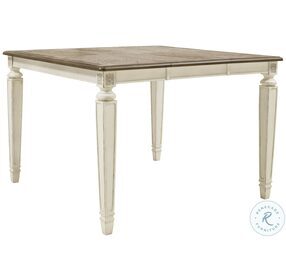 Realyn Two Tone Extendable Counter Height Dining Table