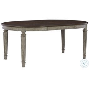 Lodenbay Brown And Antique Gray Extendable Dining Table