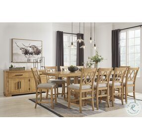 Havonplane Brown Extendable Counter Height Dining Room Set