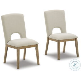 Dakmore Natural Dining Chair Set Of 2